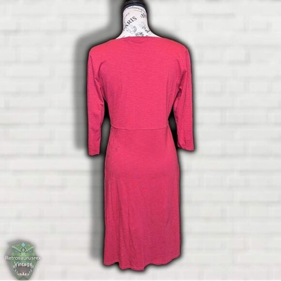 TOAD & Co Horny Toad Rosalinda Fit & Flare Dress in Cranberry Wildflower Print, - Picture 3 of 7